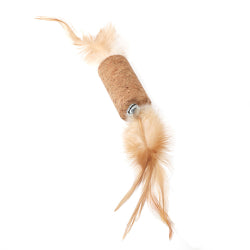 Ware Pet - Rouleau de Liège avec Plumes - Jouet pour Chats
