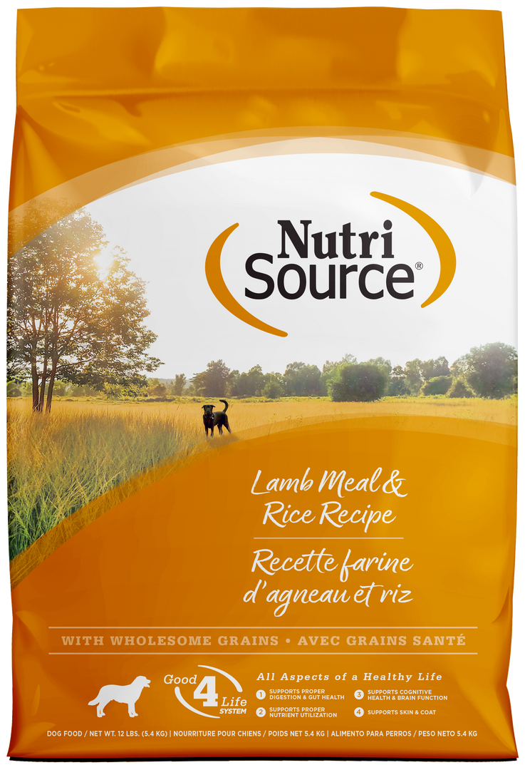 NutriSource - Chien Adulte Agneau et Riz - Nourriture Sèche pour Chiens