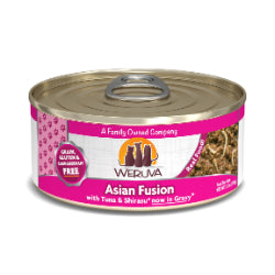 Weruva - Chat "Asian Fusion" Thon et Shirasu en Sauce - Nourriture Humide Sans Grains pour Chats