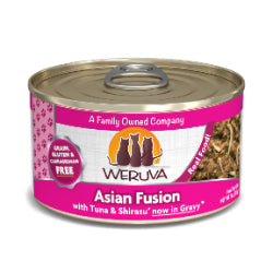 Weruva - Chat "Asian Fusion" Thon et Shirasu en Sauce - Nourriture Humide Sans Grains pour Chats