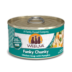 Weruva - Chat "Funky Chunky" Soupe de Poulet et Citrouille - Nourriture Humide Sans Grains pour Chats
