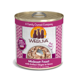 Weruva - Chat "Mideast Feast" Tilapia Grillé en Sauce - Nourriture Humide Sans Grains pour Chats
