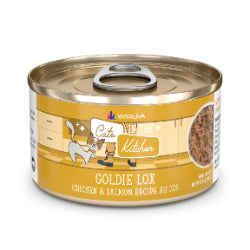 Weruva Cats in the Kitchen - Chat "Goldie Lox" Poulet et Saumon au Jus - Nourriture Humide Sans Grains pour Chats