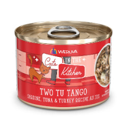 Weruva Cats in the Kitchen - Chat "Two Tu Tango" Sardine, Thon et Dinde au Jus - Nourriture Humide Sans Grains pour Chats
