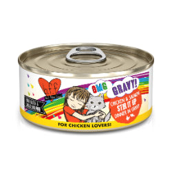 Weruva Best Fido Friend Oh My Gravy! - Chat "Stir It Up" Poulet et Saumon en Sauce - Nourriture Humide Sans Grains pour Chats