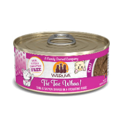 Weruva - Chat "Tic Tac Whoa!" Pâté de Thon et Saumon dans une Purée Hydratante - Nourriture Humide Sans Grains pour Chats