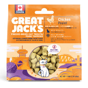 Great Jack's - Poulet - Garniture ou Gâteries Lyophilisées Sans Grains pour Chats