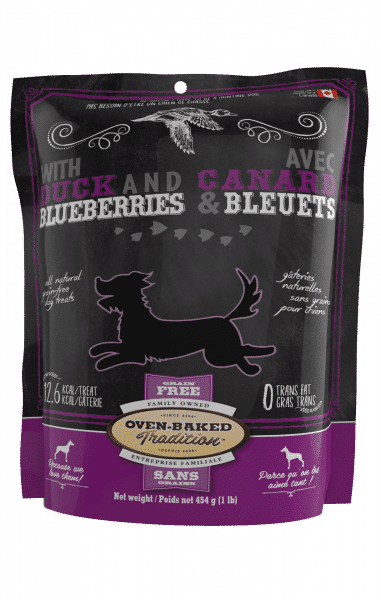 OBT Gâteries Chien Biscuits Canard & Bleuets 454g