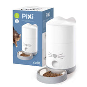Catit PIXI - Distributeur de Nourriture Intelligent avec Bol en Acier Inoxydable - Distributeur de Nourriture pour Chats