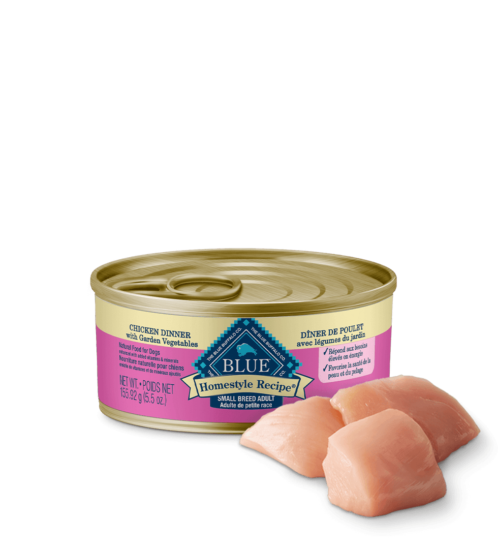 Blue HomeStyle - Chien Petite Race Pâté de Poulet avec Légumes du Jardin - Nourriture Humide pour Chiens