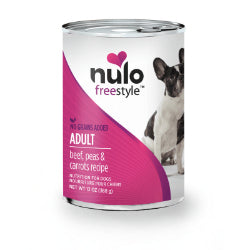 Nulo Freestyle - Chien Adulte Pâté Boeuf, Pois et Carottes - Nourriture Humide Sans Grains pour Chiens
