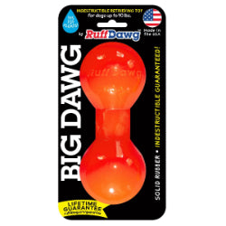 Ruff Dawg - Haltère Big Dawg - Jouet en Caoutchouc Indestructible pour Chiens
