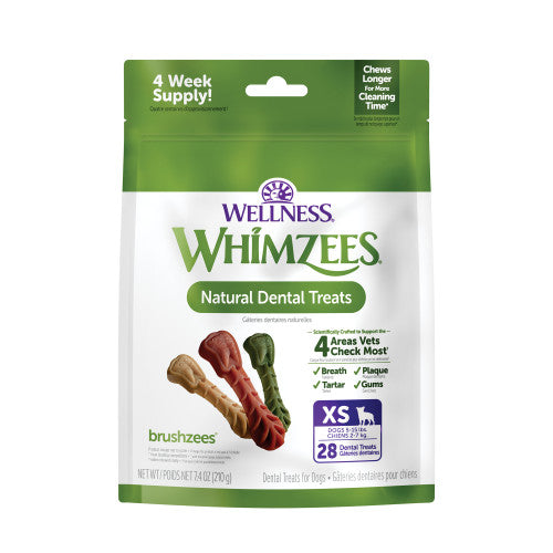 Whimzees - Brushzees - Gâteries Dentaires Sans Grains pour Chiens