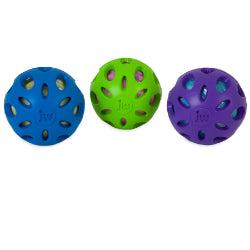 JW Pet - Balle Crackle Heads - Jouet en Caoutchouc Craquant pour Chiens