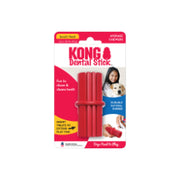 Kong Dental Stick - Jouet à Mâcher en Caoutchouc Rembourrable pour Chiens