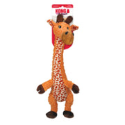 Kong - Shakers Luv Girafe - Jouet en Peluche avec Couineur pour Rapporter et Tirer pour Chiens