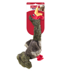 Kong - Shakers Honkers Dinde - Jouet en Peluche avec Couineur pour Rapporter et Tirer pour Chiens