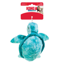 Kong - Softseas Tortue - Jouet en Peluche avec Couineur et Froissements pour Chiens