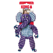 Kong - Floppy Knots Éléphant - Jouet en Peluche avec Couineur pour Chiens
