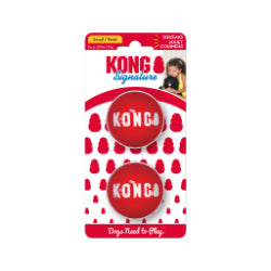 Kong Signature - Balle - Jouet avec Couineur pour Chiens