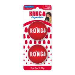 Kong Signature - Balle - Jouet avec Couineur pour Chiens