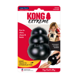 Kong Classique Extrême - Jouet et Distributeur de Friandises en Caoutchouc Résistant pour Chiens