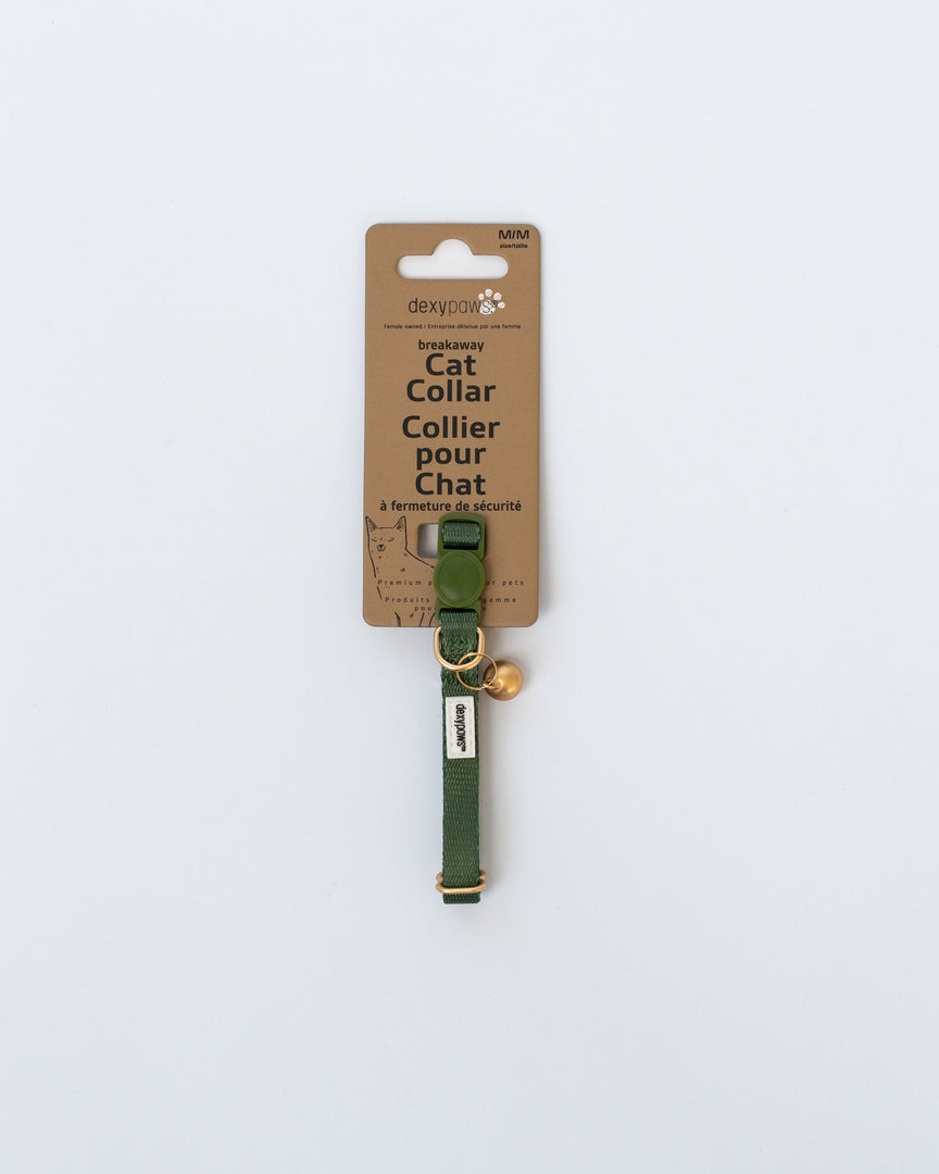 DEXYPAWS Chat Collier Polyester S Vert