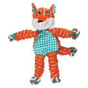 Kong - Floppy Knots Renard - Jouet en Peluche avec Couineur pour Chiens
