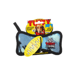 Tuffy Ultimates - Os Jr - Jouet de Tiraillement Ultra Résistant avec Couineur pour Chiens