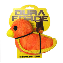 Tuffy Duraforce - Macky Le Canard - Jouet de Tiraillement Ultra Résistant avec Couineur pour Chiens