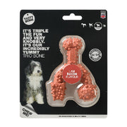 Tastybone - Os Trio à Saveur de Bacon - Jouet à Mâcher en Nylon pour Chiens