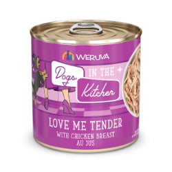Weruva Dogs in the Kitchen - Chien "Love Me Tender" avec Poitrine de Poulet au Jus - Nourriture Humide Sans Grains pour Chiens