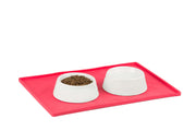 *MESSY MUTTS Tapis Travers de Métal Rouge S