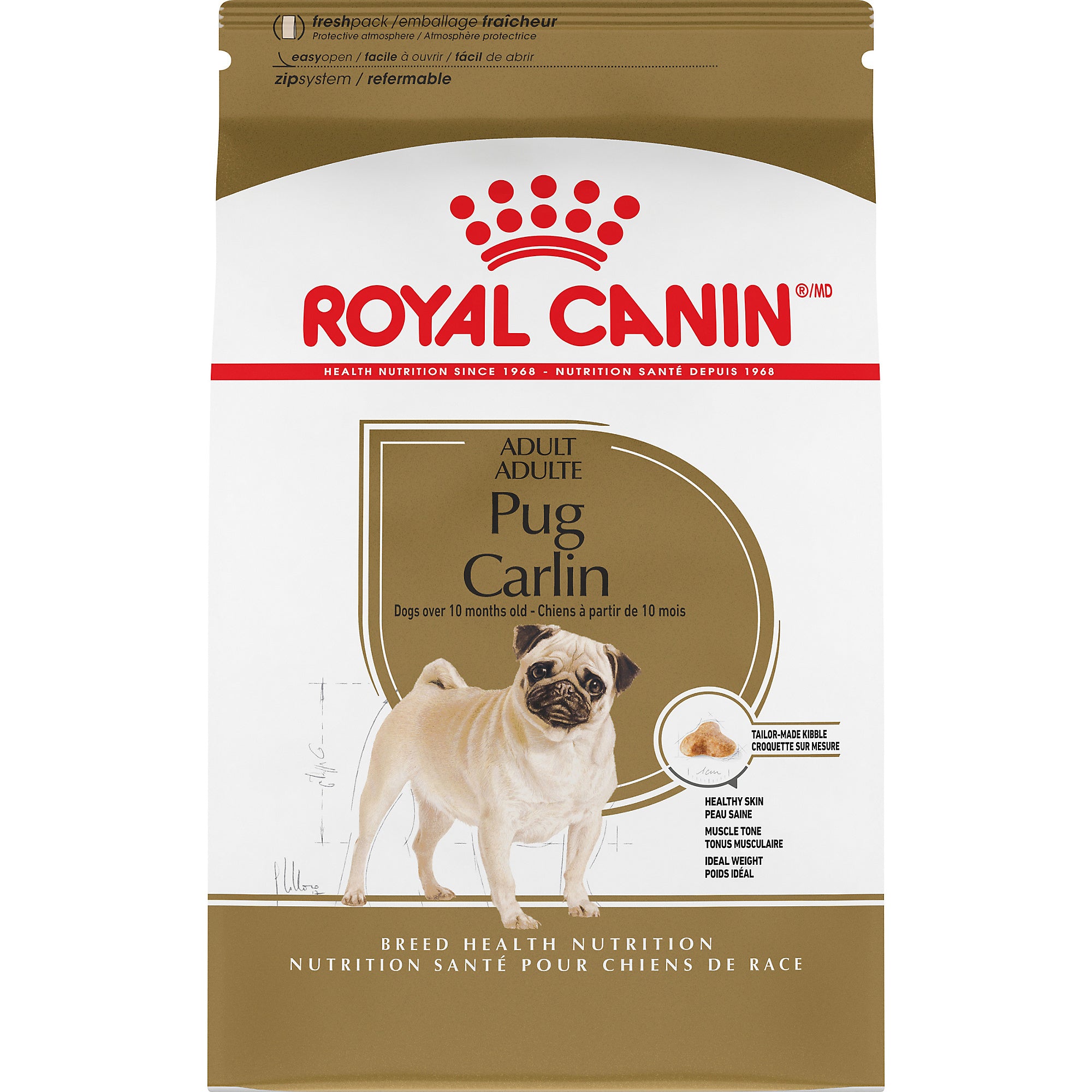 Royal Canin - Chien Adulte Carlin - Nourriture Sèche pour Chiens