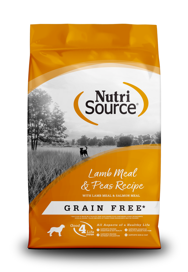 NutriSource - Chien Agneau et Pois - Nourriture Sèche Sans Grains pour Chiens