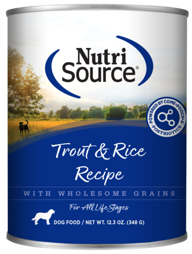 NutriSource - Chien Pâté de Truite et Riz - Nourriture Humide pour Chiens