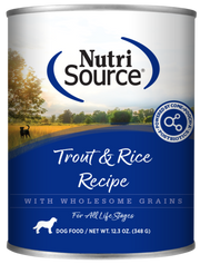 NutriSource - Chien Pâté de Truite et Riz - Nourriture Humide pour Chiens