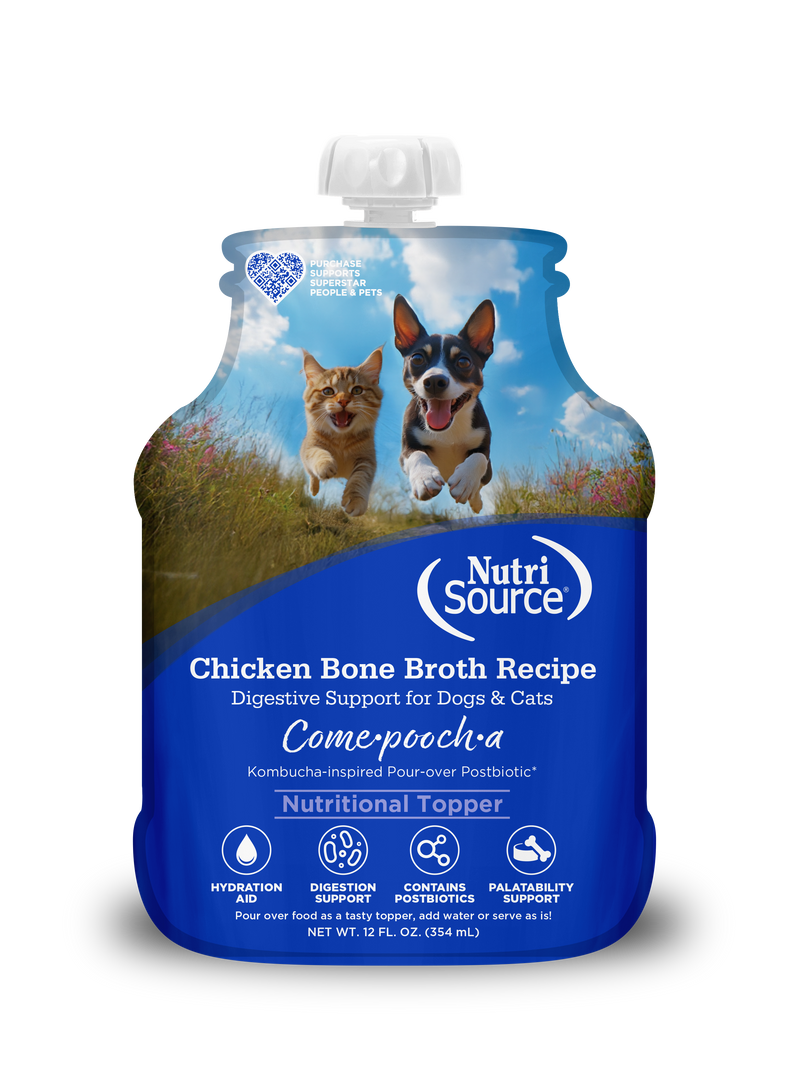 NutriSource Come-Pooch-A - Chien Poulet en Bouillon - Garniture pour Chiens en Pochette