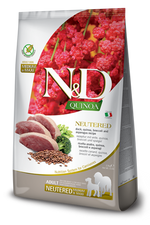 Voir l’image dans la galerie, Famina N&amp;D Quinoa - Chien Moyenne et Grande Race Stérilisé Canard - Nourriture Sèche Sans Grains pour Chiens