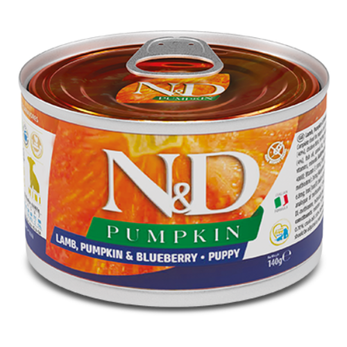 Farmina N&D Citrouille - Chiot Agneau et Myrtille - Nourriture Humide Sans Grains pour Chiens