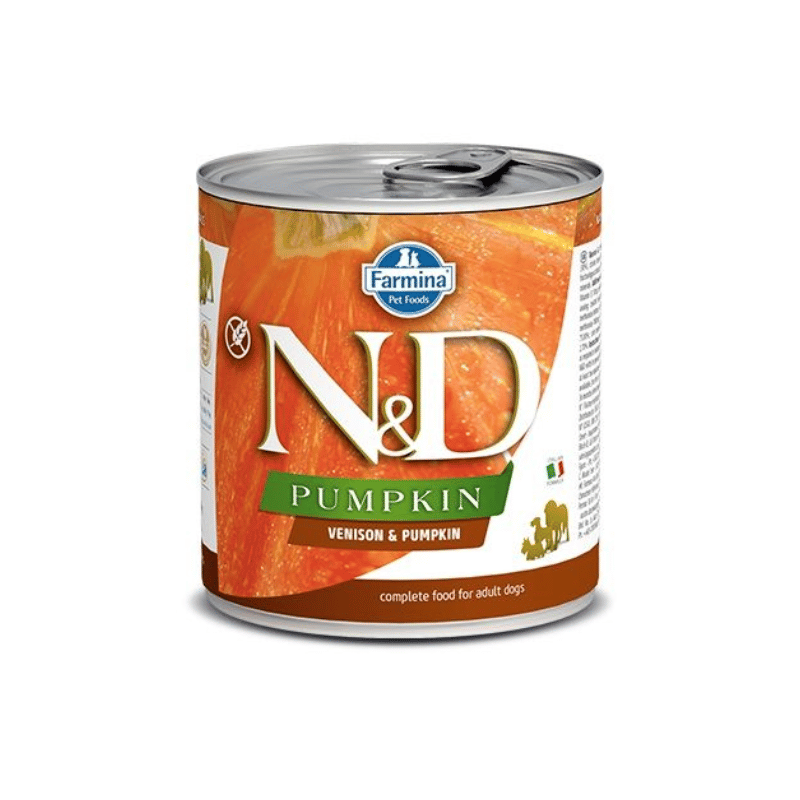 Farmina N&D Citrouille - Venaison - Nourriture Humide Sans Grains pour Chiens Adultes