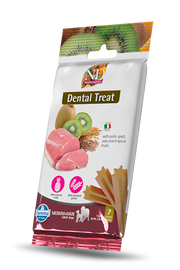 Farmina N&D Tropical Selection - Bâtons Dentaires Porc et Fruits Tropicaux - Gâteries pour Chiens de M/G Race