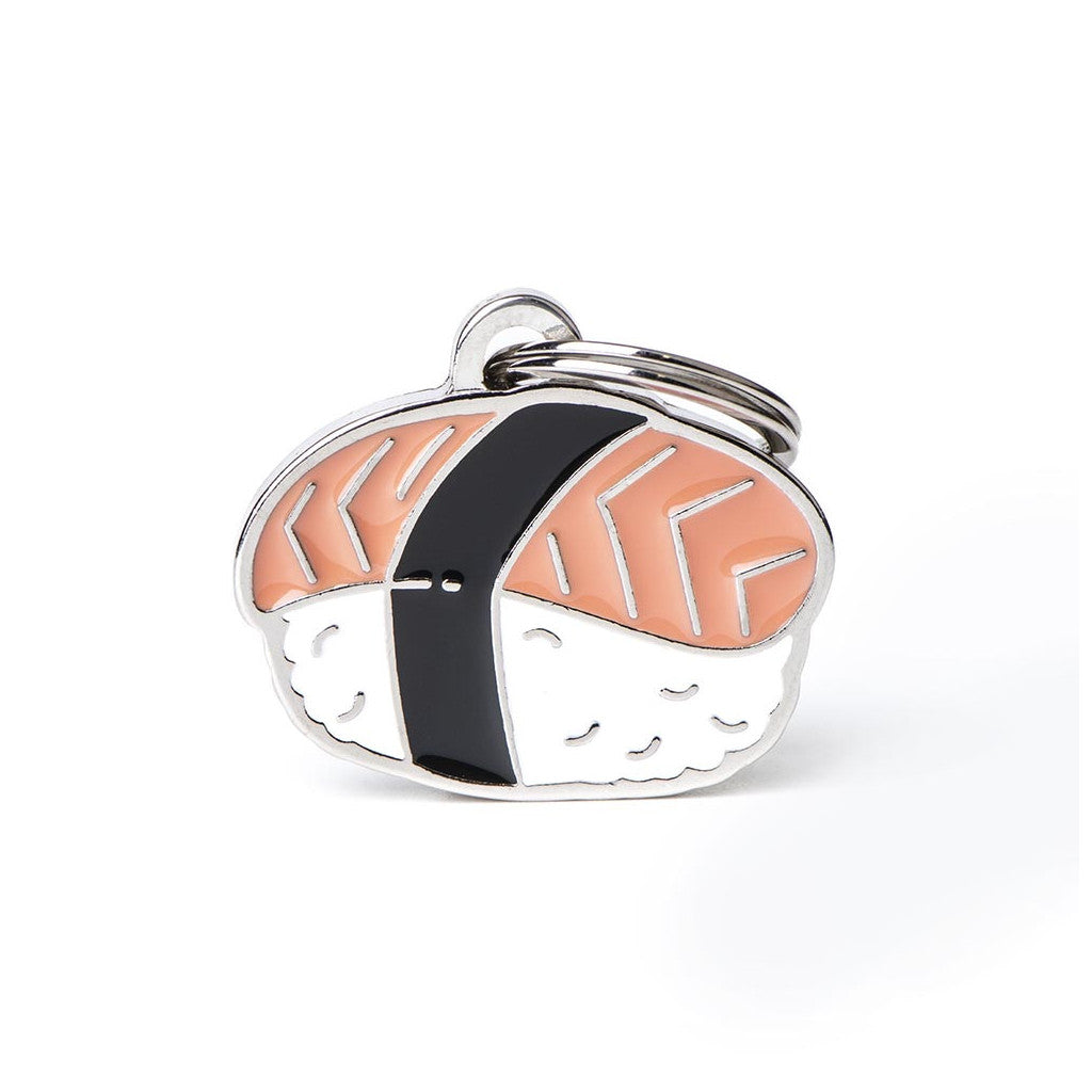 My Family - Nourriture Sushi - Médaille d'Identité pour Chiens