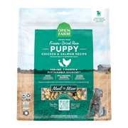Open Farm Lyophilisé - Bouchées de Poulet et Saumon - Nourriture Sèche Sans Grains pour Chiots