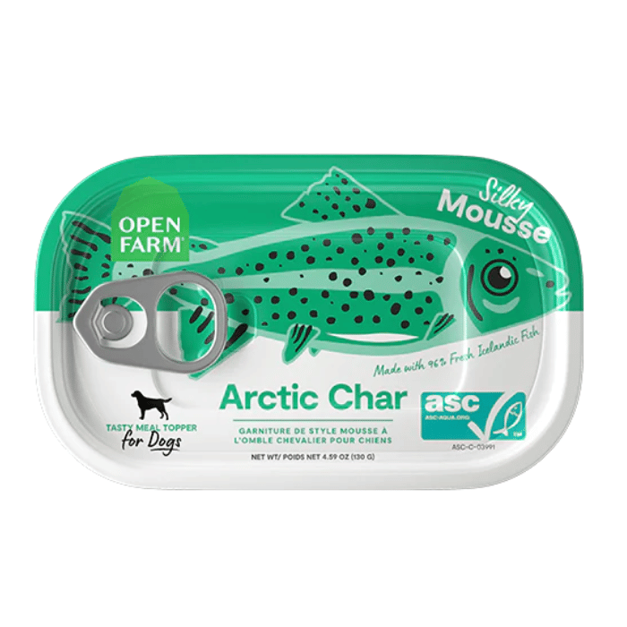 Open Farm - Mousse à l'Omble Chevalier - Complément Alimentaire Sans Grains pour Chiens