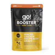Petcurean Go! Solutions Booster - Chien Soins des Articulations, Poulet Haché avec Sauce - Garniture de Moulée pour Chiens