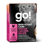 Voir l’image dans la galerie, Petcurean Go! Solutions - Soin Peau et Pelage - Poulet Haché avec Grains en Sauce - Nourriture Humide pour Chats en Tetra Pak