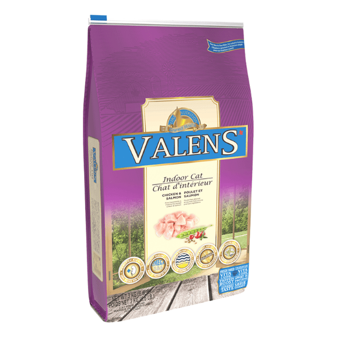 Valens - Poulet et Saumon - Nourriture Sèche pour Chats d'Intérieur