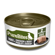 Purebites - Pâté 100% Pur Poulet et Boeuf - Nourriture Humide pour Chiens