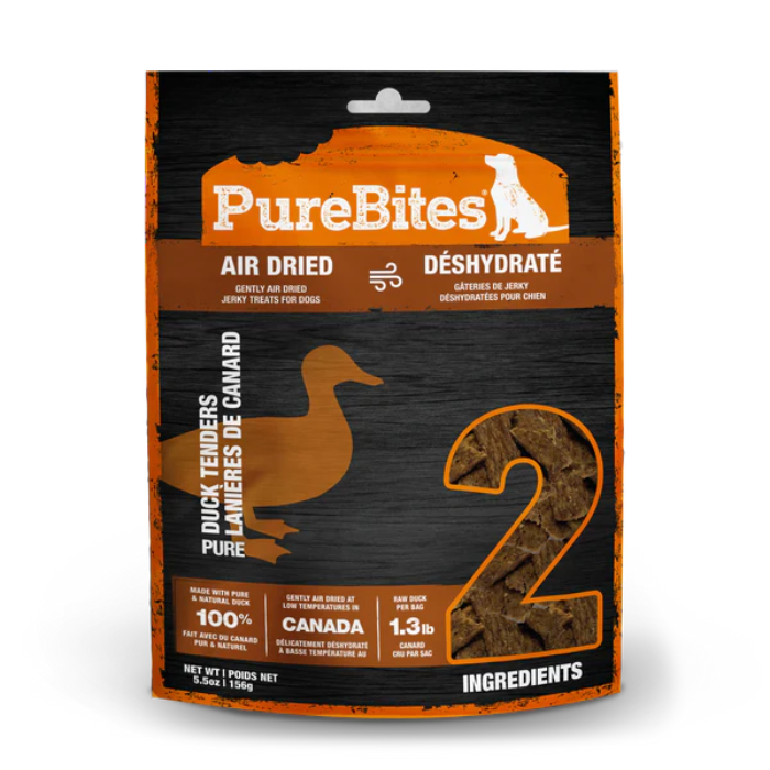 PureBites - Lanières de Canard - Gâteries de Jerky Déshydratées pour Chiens